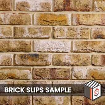 London Weathered Yellow Stock Sample Panel Brick Slips