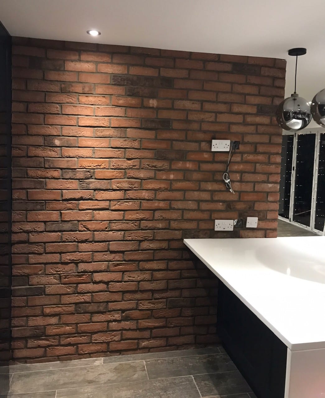 antique red bathroom brick slips - brick tiles
