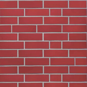 plain red smooth brick slip