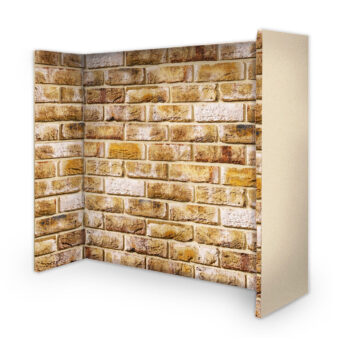 London Weathered Yellow Fireplace Brick Panels