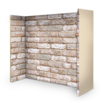 Sandalwood Fireplace Brick Panels