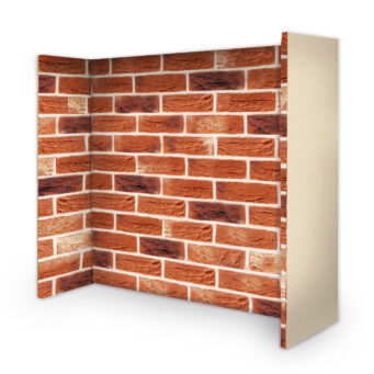 Farmhouse Antique Fireplace Brick Panels