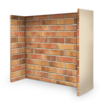 Toulouse Red Fireplace Brick Panels
