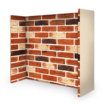 Traditional Red Blend Fireplace Brick Panels