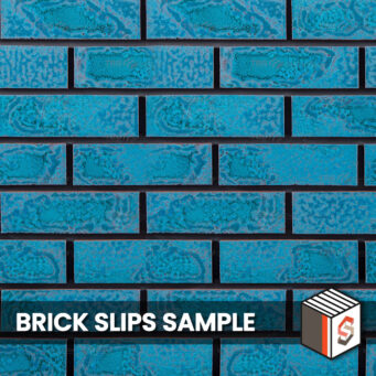 Turquiose Glazed Brick Slips Sample