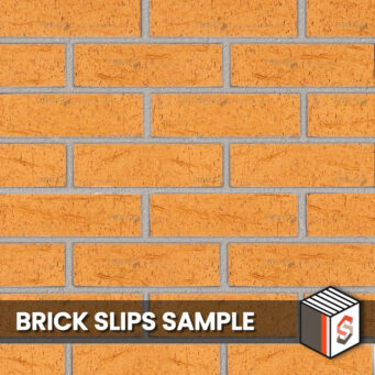 Buff Rustic Brick Slips Sample Panel