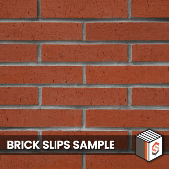 Red Dragwire Brick Slips Sample Panel