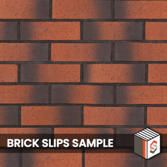 Weathered Red Dragwire Brick Slips Sample Panel