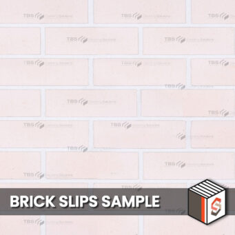 White Smooth Brick Slips Sample Panel